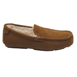 Koolaburra By UGG Tipton Mens 9 Chestnut Suede‎ Moc Slippers Lined 1105893